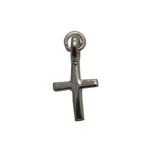 Breloque croix en argent sterling 925 du fournisseur indien Style religieux Motif religieux Bijoux plaqués argent - Product Image 1