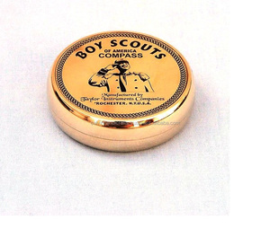 Brújula magnética de suministro náutico para exteriores con caja de palisandro Brújula de bolsillo antigua - Product Image 1