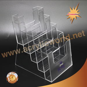 ที่กําหนดเองใบปลิวชั้นวางโบรชัวร์ 6 กระเป๋าอะคริลิคผู้ถือโบรชัวร์อะคริลิคผู้ถือโบรชัวร์ธนาคารอะคริลิคชั้นวางโบรชัวร์ - Product Image 3