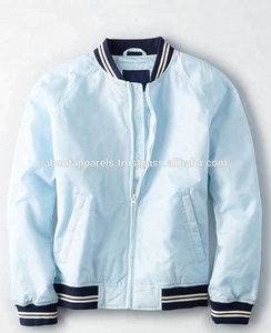 Blouson aviateur universitaire OEM en vrac pas cher personnalisé/Blousons universitaires respirants personnalisés en satin de baseball, soie et polyester - Product Image 2