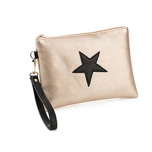 Pochette da sera <span class=keywords><strong>con</strong></span> stella dorata da polso da fabbrica professionale da polso semplice da donna <span class=keywords><strong>con</strong></span> cuciture rettangolari da 50 pezzi abito 120g - Product Image 2