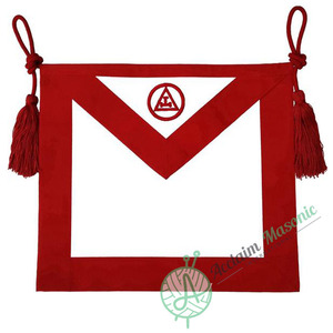 Delantal Masónico del Arco Real con Borlas para Miembros de la Francmasonería - Product Image 1