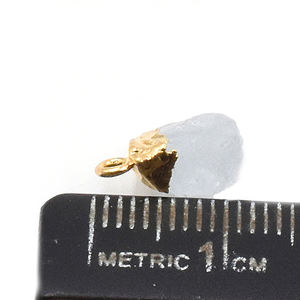 จี้รูปพระจันทร์สีรุ้งพร้อมประกันตัวชุบทองรูปทรงหยาบ - Product Image 2