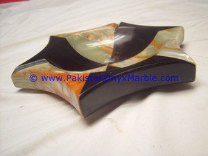 Cendriers en pierre naturelle onyx sculptés à la main, cadeaux décoratifs avec motif de modèle pour le style et l'amour - Product Image 2