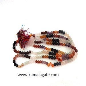 Seven Chakra Healing Jap Mala oración Mala collar piedra preciosa Cristal Tallado piedra semipreciosa artesanía - Product Image 1