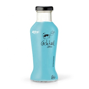 Botella de Vidrio de 250 ml para Cócteles, Jugos, Bebidas, Zumo de Fruta Natural, Marca Privada - Product Image 2