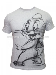 Camiseta de manga corta de algodón 100% de marca personalizada de EE. UU., serigrafía informal estándar de talla grande, estampado individual para adultos gratis - Product Image 4