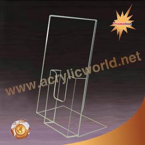 Estante de exhibición de acrílico personalizado/Exhibición de revista de acrílico transparente/soporte de exhibición de acrílico soporte de folleto estante de folleto de acrílico - Product Image 1