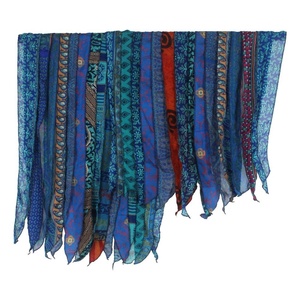 Vintage <b>Silk</b> Sari Multi Color <b>Scarves</b>/Stole Indian Sari Patches Reversible <b>Scarf</b> Colorful Striped <b>Scarf</b> Vintage <b>Silk</b> Panel Sari - Product Image 1