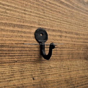 ซื้อสินค้าขายส่งตะขอแขวนเสื้อแบบสองห่วงขนาดเล็กทำจากเหล็กหล่อ ราคาโรงงานที่ดีที่สุด สีดำโบราณ ติดผนัง ขนาด 70 มม. - Product Image 6