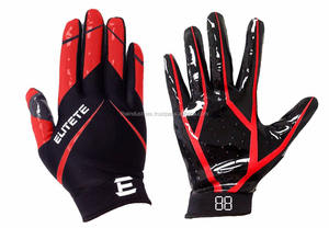 Guantes de fútbol americano, guante receptor para jóvenes y adultos, marca personalizada para niños y niñas, uso de entrenamiento profesional Elite - Product Image 2