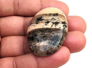 Cabochons opale dendritique naturelle de forme ovale lisse, pierres précieuses en vrac de qualité supérieure, belle pierre transparente, fabrication de bijoux - Product Image 6