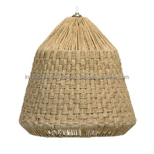 Lampe à suspension tissée artisanale en jute - Product Image 1