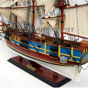 HMS Bounty ทำจากไม้ทะเลทาสีโมเดลเรือสูงหรูหราสำหรับตกแต่งบ้านเป็นเฟอร์นิเจอร์หรือกล่องของขวัญรวมอยู่ด้วย - Product Image 3