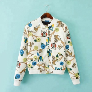 Jaket Bomber Mode Wanita dengan Bordir, Sublimasi, Motif, Jaket Musim Dingin, Jaket Ketat Wanita - Product Image 2
