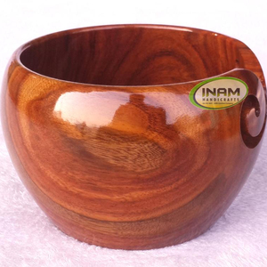 Cuenco de hilo de madera hecho a mano, calidad extrema - Product Image 1