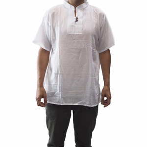 เสื้อเชิ้ตชายหาดแขนสั้นผ้าฝ้ายผู้ชาย NAPAT - Product Image 1