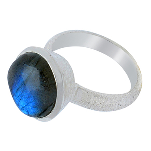 Bague de créateur faite à la main en argent sterling 925 pour femmes Bague en pierres précieuses à la mode Lunette Réglage Bijoux en argent-Avec - Product Image 2