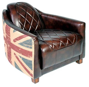 เก้าอี้หนังแจ็คสหภาพโบราณ - Product Image 2