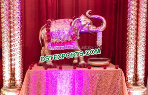 Estatua de elefante decorativa para decoración de boda, estatua de fibra de elefante, fabricantes, decoración de boda india - Product Image 4