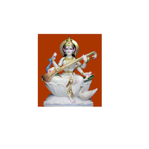 Estatua de Saraswati Mata, mármol - Product Image 1
