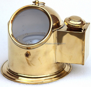 Brújula Náutica de Casco con Acabado de Latón Brillante y Elegante, Brújula de Casco de Latón para el Hogar por Calvin Handicraft - Product Image 2