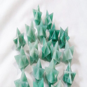 <b>Green</b> Aventurine Merkaba Star Natural Gemstone Healing Star - Product Image 1