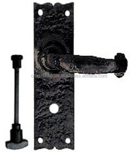 Comprar al por mayor manillas de puerta antiguas de estilo georgiano negro, manillas de hierro fundido para puertas y ventanas, manillas de paso, manillas de palanca para puertas - Product Image 3