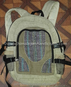 Pure Elegant Canvas Hemp Backpack HBB 0028 - Product Image 2