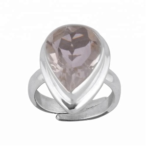 Latest High Quality 925 Silver <b>Crystal</b> Quartz Stone <b>Rings</b> for Girls - Product Image 4