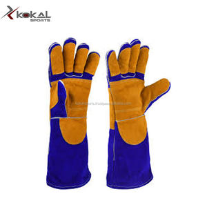 Gants de sécurité pour le soudage CE EN 388, en cuir non doublé, anti-chaleur, pour la protection contre les impacts et antidérapants - Product Image 5