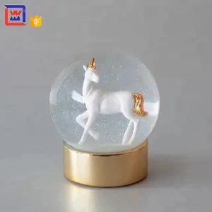 Harz Einhorn Weihnachten Schneekugel Für Geschenk