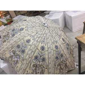 ร่มกันแดดปักลายโบฮีเมียนอินเดียร่มทำด้วยมือหลากสีสำหรับตกแต่งสไตล์คลาสสิกแบบแมนนวล - Product Image 5