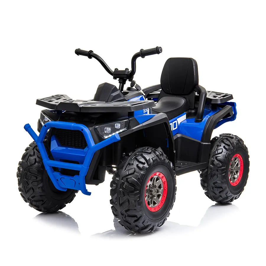 ペダルデュアルモーター特大ベビーカーATV車高速および低速子供用オフロードトラック充電式ビーチ車両ライト付き