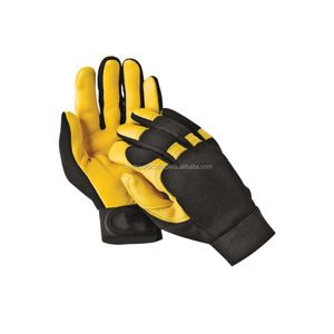Guantes de seguridad para trabajo mecánico, guantes de jardinería de cuero prémium - Product Image 1