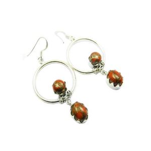 925ต่างหูเงินสเตอร์ลิงแบบใหม่แฟชั่นใหม่ปะการังฟองน้ำแท้เครื่องประดับแฟนซีทองสำหรับงานปาร์ตี้ผู้ผลิตโดยตรง - Product Image 1