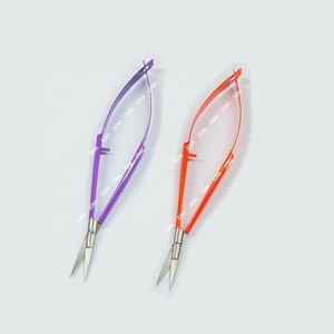 Ciseaux à cils de volume professionnels fabriqués au Pakistan Ciseaux à micro cils à ressort en acier inoxydable Utilisation de beauté de marque privée - Product Image 3