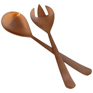 Couverts de cuisine Couverts Design élégant Serveur à salade Couverts en métal poli brillant Disponible à la forme et à la taille personnalisées - Product Image 5