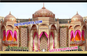 Srilankan Manavarai boda escenario de boda tradicional etapa de decoración del sur de la India estilo etapas fabricante - Product Image 4