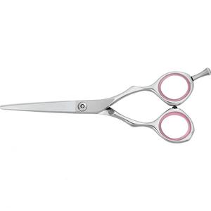 กรรไกรตัดผมมืออาชีพ ผลิตจากเหล็กกล้าไร้สนิมญี่ปุ่น ขนาด 6.5 นิ้ว ชุบทอง พร้อมห่วงนิ้วสามนิ้ว สำหรับงานเสริมสวย - Product Image 6