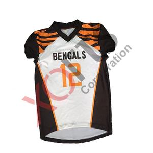 Camiseta de Fútbol Americano de Malla de Poliéster Cómoda, Transpirable, Estampada, Tallas Grandes, Uniformes de Equipo, Pantalones Cortos Antibacterianos y Anti-UV - Product Image 1