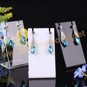 Présentoir de bijoux de boucles d'oreilles en plastique acrylique bon marché personnalisé présentoirs de bijoux - Product Image 1