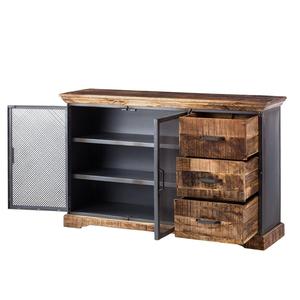 Tableau de bord industriel en bois et métal, manga massif, 1 pièce - Product Image 6