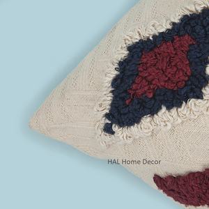 Sofa Decorative Custom Design IndianPillow Case Cover, Designer Wholesale Tufted Pillow Case - Product Image 2