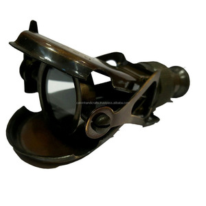 Binocular náutico de latón macizo, telescopio antiguo victoriano, Spyglass, Monocular con estuche de cuero, regalo náutico para novio - Product Image 5