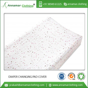 Funda de algodón suave impermeable para cambiador de pañales - Product Image 4