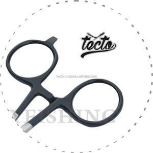 คีมตกปลา5.5 ",อุปกรณ์ตกปลาแบบผูกเชือกผ้าซาตินสีดำไม่ลื่น - Product Image 6