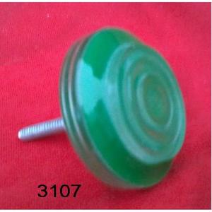 Boutons d'armoire en céramique vert rond tiroir commode bouton tire poignée avec vis pour cuisine chambre d'enfants chambre et meubles - Product Image 2