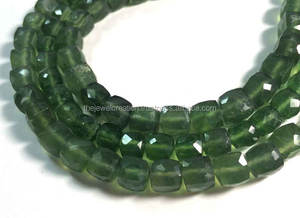 Caja facetada de vessonita natural de 8mm, hebra de cuentas sueltas de piedras preciosas de proveedor mayorista al mejor precio de fábrica, tienda en línea, venta DIY - Product Image 4