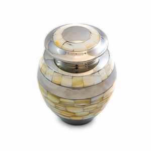 Souvenirs de crémation Orange, urne de crémation par Brassworld, fournitures commémoratives indiennes - Product Image 5